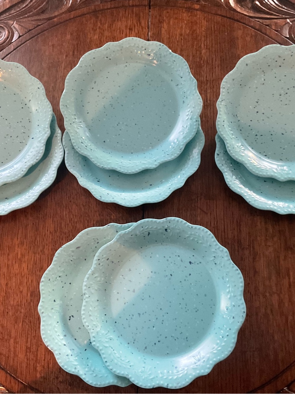 Pioneer Women, brand new Juliette Teal plates, set of six